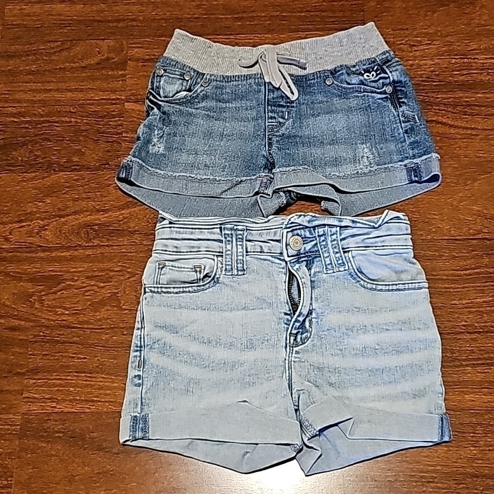 Gap Denim Stretch High Waist Shorts & Justice Girls Shorts S 8